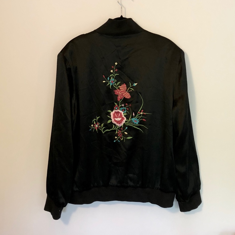 Vintage silk bomber